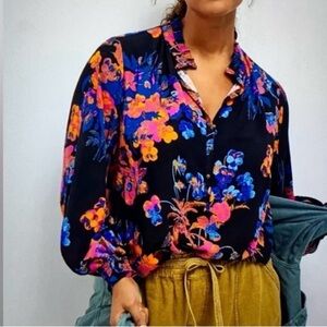 Maeve Colette Peasant Blouse Multicolor